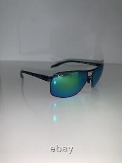 MAUI JIM B835-17A Green THE BIRD CHROME WithBLK & Green POLARIZED Store Display