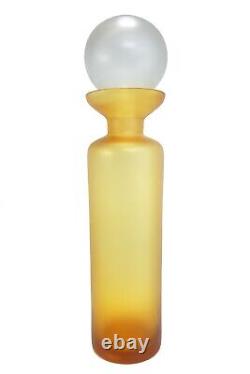 MCM Large Devilbiss Store Display Perfume Bottle Frosted Amber Glass W. Germany
