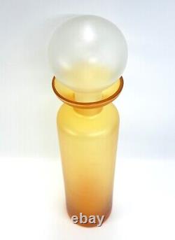 MCM Large Devilbiss Store Display Perfume Bottle Frosted Amber Glass W. Germany
