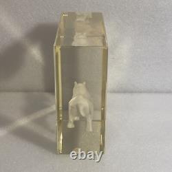 Marc Ecko Unlimited Rhino Advertising Desk Lucite Statue Store Sign Display