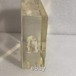 Marc Ecko Unlimited Rhino Advertising Desk Lucite Statue Store Sign Display