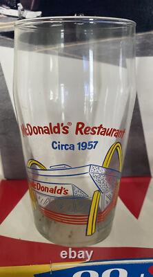 McDonalds Milkshake Glasses Reproduction Original Store Display 1957 Vintage