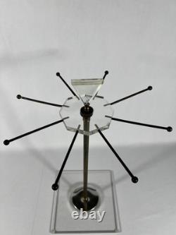 Mid-Century Modern Lucite and Brass Tie And Jewelry Stand Vintage Store Display