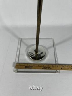 Mid-Century Modern Lucite and Brass Tie And Jewelry Stand Vintage Store Display