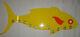 Mid Century Modern Pop Art Advertising Display Lucite Double Sided Fish Mint