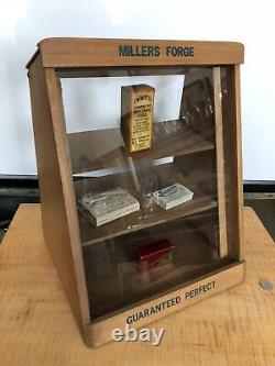 Millers Forge Tabletop Display Stepped Back Design Top Opens Nice
