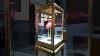 Modern Golden Jewellery Display Cabinet Glass Jewelry Display Case