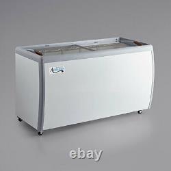 NEW 60 Ice Cream Glass Store Freezer 13 cu. Ft. Showcase Display Commercial ETL