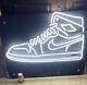 Nike Air Jordan 1 Real Glass Tube Neon Store Display Sign Vintage Rare Authentic