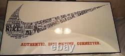 NIKE Framed Wall Art/Picture. 40 x 20 Rare, Internal Corp Distro. Only