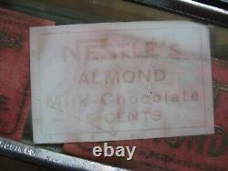 Nestle's Milk Chocolate Store Display Sign Peter & Kohlers 5 Cent Candy Bar