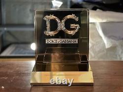 New Dolce & Gabbana Sunglasses/eyeglasses Gold Display, Stand. Authentic Italy