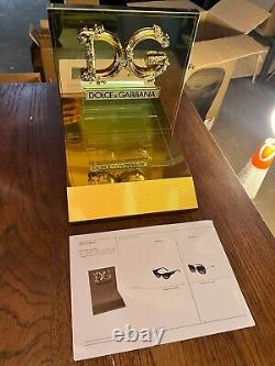 New Dolce & Gabbana Sunglasses/eyeglasses Gold Display, Stand. Authentic Italy