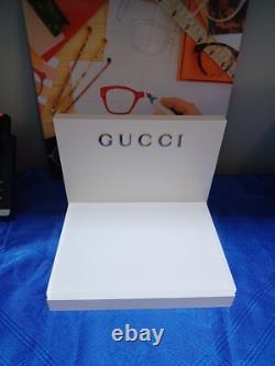 New Gucci Sunglasses & Eyeglasses Display, Unit. Plexiglass, White, 3 Lb. 5 Oz