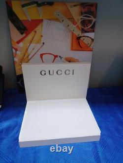 New Gucci Sunglasses & Eyeglasses Display, Unit. Plexiglass, White, 3 Lb. 5 Oz