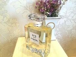 New Rare Glass Giant Factice Chanel N°5 L'eau Store Display (2 Liters)