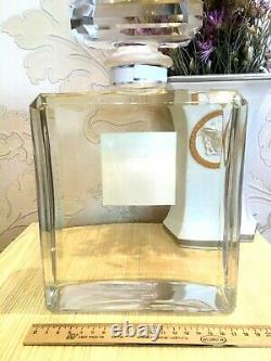 New Rare Glass Giant Factice Chanel N°5 L'eau Store Display (2 Liters)