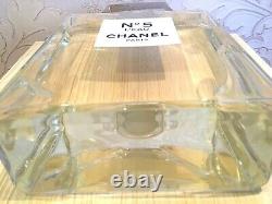 New Rare Glass Giant Factice Chanel N°5 L'eau Store Display (2 Liters)