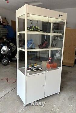 Nike Glass Display Case perfect for shoe collectors SB, Jordan, Lebron Genuine