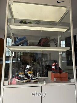 Nike Glass Display Case perfect for shoe collectors SB, Jordan, Lebron Genuine