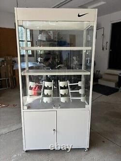 Nike Glass Display Case perfect for shoe collectors SB, Jordan, Lebron Genuine