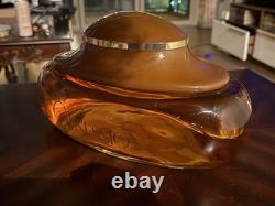 Obsession Calvin Klein Large Glass Perfume Bottle Store Display 11 Wide Vintage