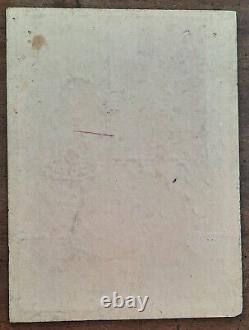 Old Under Glass Mirror YEAST ALSATIAN Pub Alsa Sheet Plate 24x18cm