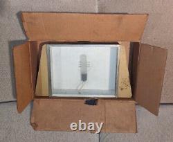 Original 20 1950s-60s Metal & Glass Gold Light Up Display Unknown Boxed Unused
