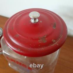 Original Lance Glass Cracker snack Cookie Jar Vintage advertising Store Display