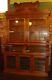 Outstanding Antique Quartered Oak Large Jewelers Cabinet-15923