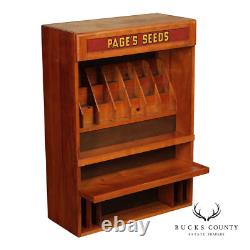 Page's Seeds Country Store Display Cabinet
