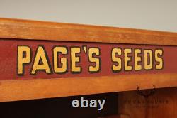 Page's Seeds Country Store Display Cabinet