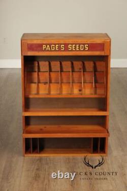 Page's Seeds Country Store Display Cabinet