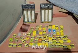 Pair Of Vintage Buss Fuse Glass Tube Display Rack With 77 Fuses