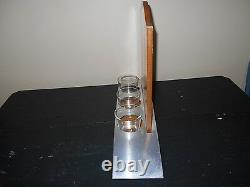 Peres Trappisties Chimay Advertising Shelf With 3 Glasses