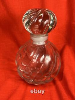 Perfume Bottle BIG Store Display 8 1/2 Tall Borghese Glass Stopper Vintage