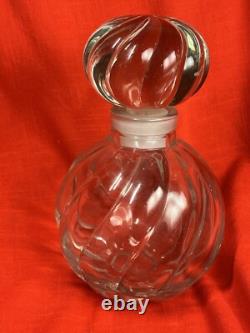 Perfume Bottle BIG Store Display 8 1/2 Tall Borghese Glass Stopper Vintage