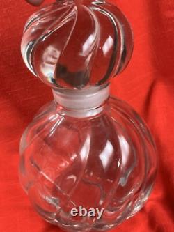 Perfume Bottle BIG Store Display 8 1/2 Tall Borghese Glass Stopper Vintage