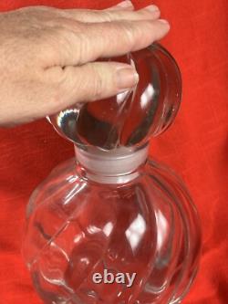 Perfume Bottle BIG Store Display 8 1/2 Tall Borghese Glass Stopper Vintage