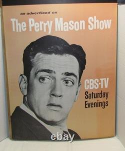 Perry Mason Raymond Burr Store Display Poster, Parallel-O-Plate Glass