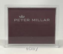 Peter Millar Lucite Store Advertising Countertop Display Sign Plaque 10x8x1 3/8