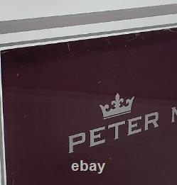 Peter Millar Lucite Store Advertising Countertop Display Sign Plaque 10x8x1 3/8