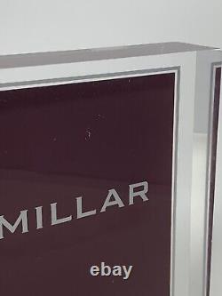 Peter Millar Lucite Store Advertising Countertop Display Sign Plaque 10x8x1 3/8