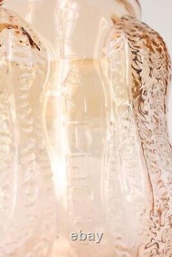 Planters Mr Peanut Pink Depression Glass Jar 14 Tall Advertising Store Display