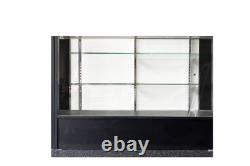 Pre-Owned Used Store Glass Showcases 48 x 18 x 38 Black