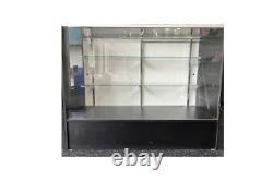 Pre-Owned Used Store Glass Showcases 48 x 18 x 38 Black