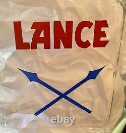 Pristine Vintage 1930s Lance Cracker 8 Sided Glass Jar Display Advert 12.5t