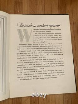 RARE 1930 Bausch & Lomb pre Ray-Ban Sunglasses Salesman Catalog vogue in eyewear