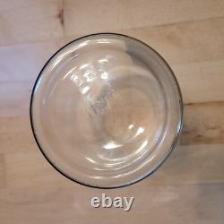 RARE BUFFALO 1 CENT COUGH DROP STORE DISPLAY GLASS JAR, WithBRICK RED MELAMINE LID