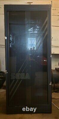 RARE Early 1990's SEGA Video Game Store Display Lighted Cabinet Metal & Glass